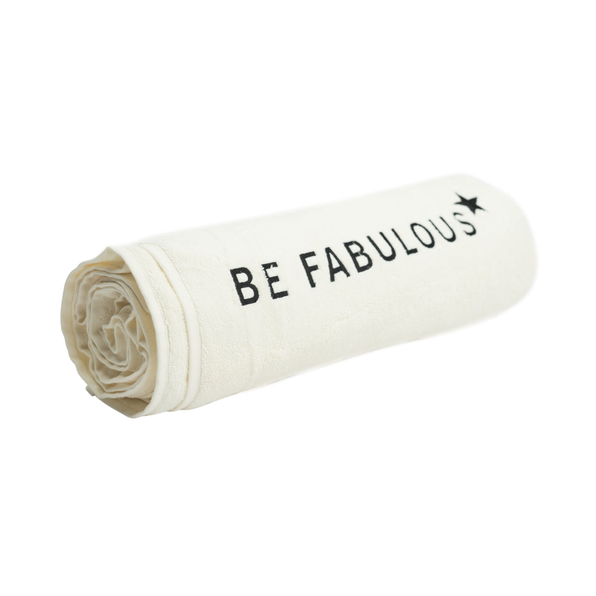 Serviette de bain Moët & Chandon Champagne beige brodée Beach Be Fabulous – Vue 2