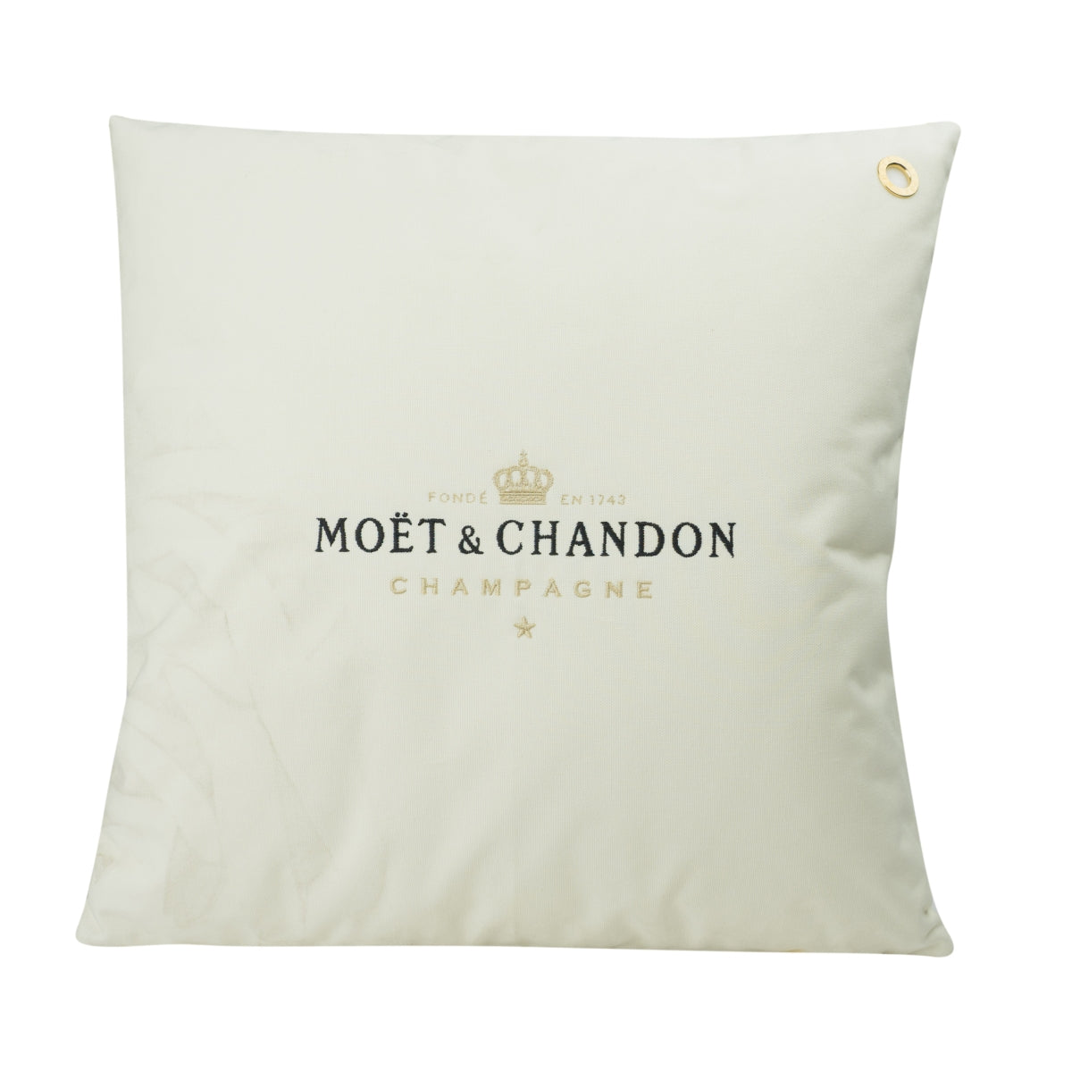 Moët & Chandon Champagne Coussin 50x50cm Lounge Ice Imperial Sofa beige doré – Vue 2