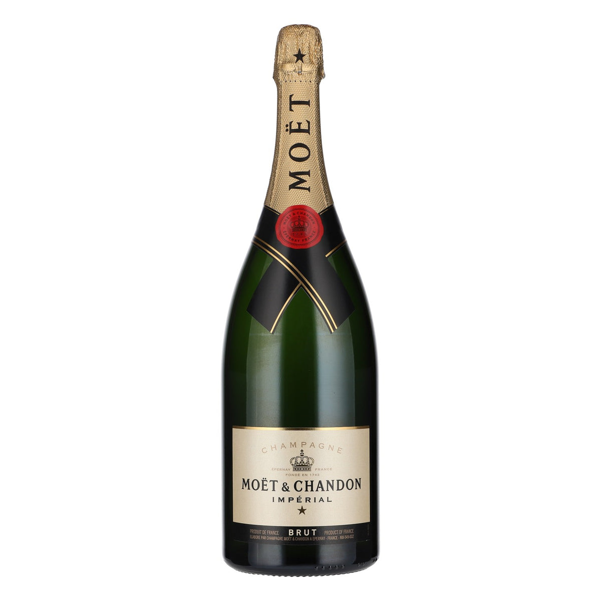 Moët & Chandon Champagne Showbottle 1,5 l Brut Impérial VIDE Décoration Dummy Empty Bar