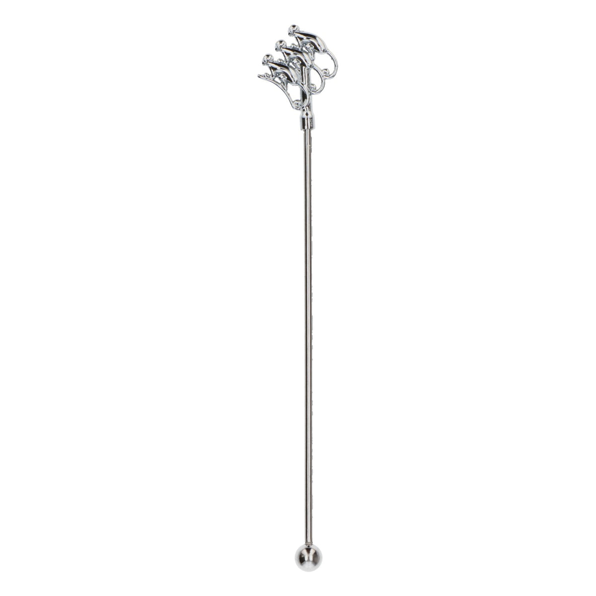 Agitateur pour gin Monkey Shoulder 18 cm, neuf, en acier inoxydable argenté, bâtonnet mélangeur, bâtonnet de mélange – Vue 2
