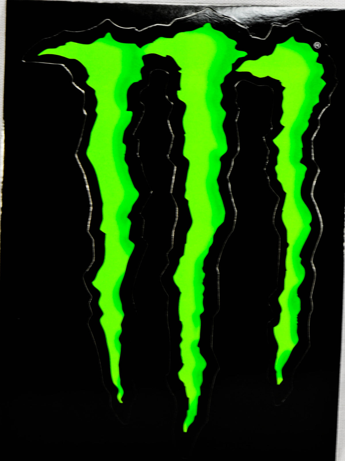 Autocollant Monster Energy noir 11 x 8 cm Publicité BMX Produits dérivés