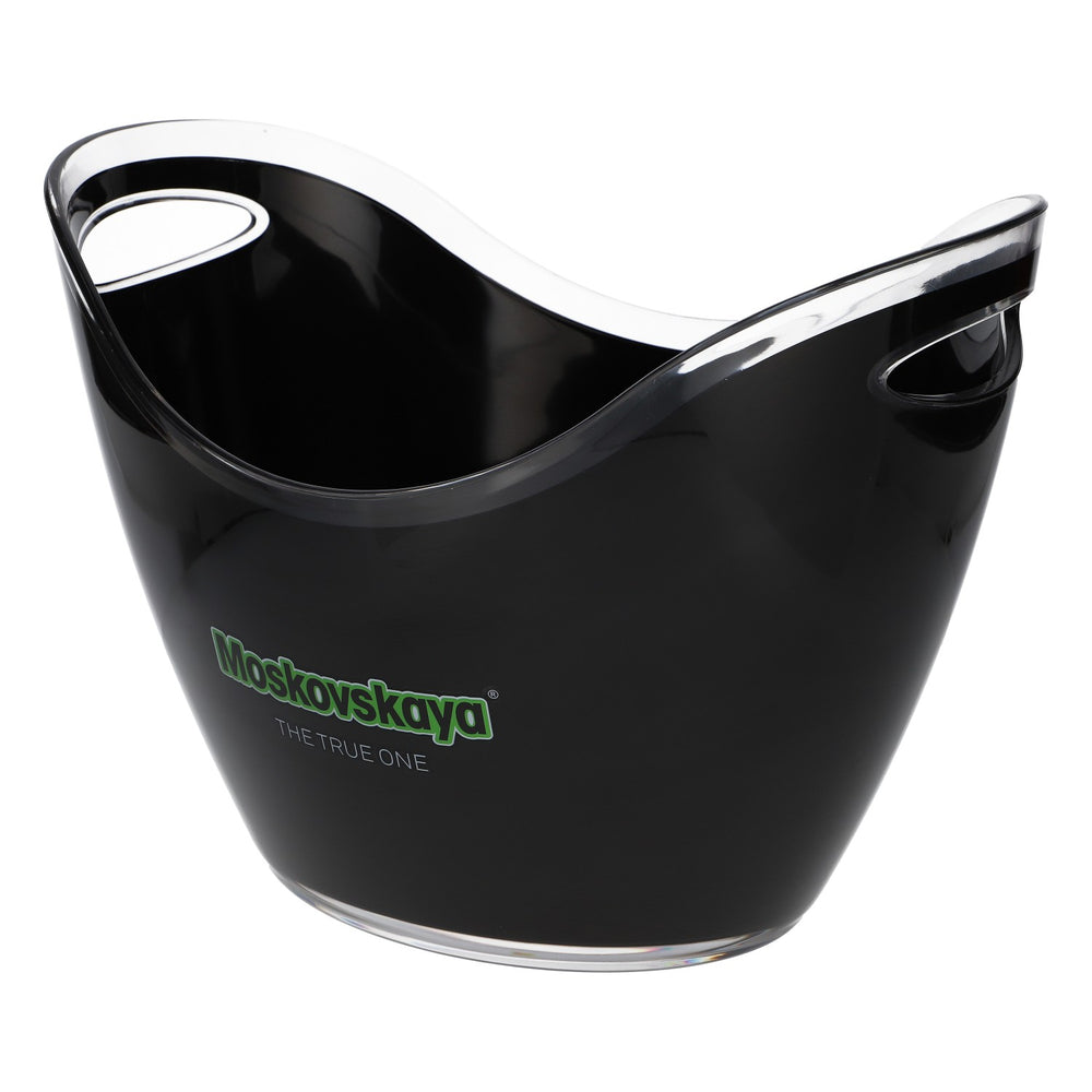 Moskovskaya : seau à glace noir et vert, grand format, accessoires de bar