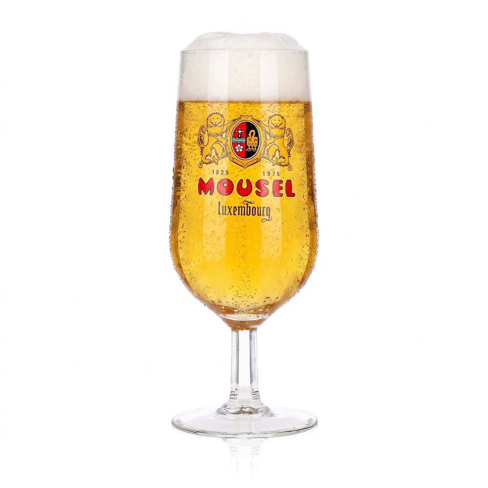 Verre à bière Mousel 0,25 l, forme de coupe, Luxembourg