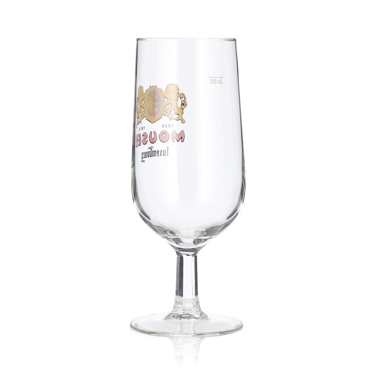 Verre à bière Mousel 0,25 l, forme de coupe, Luxembourg – Vue 4