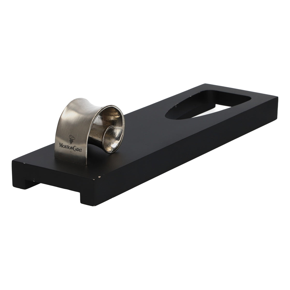 Porte-bouteilles de vin Mouton Cadet, présentoir de table, support métallique noir, cadeau