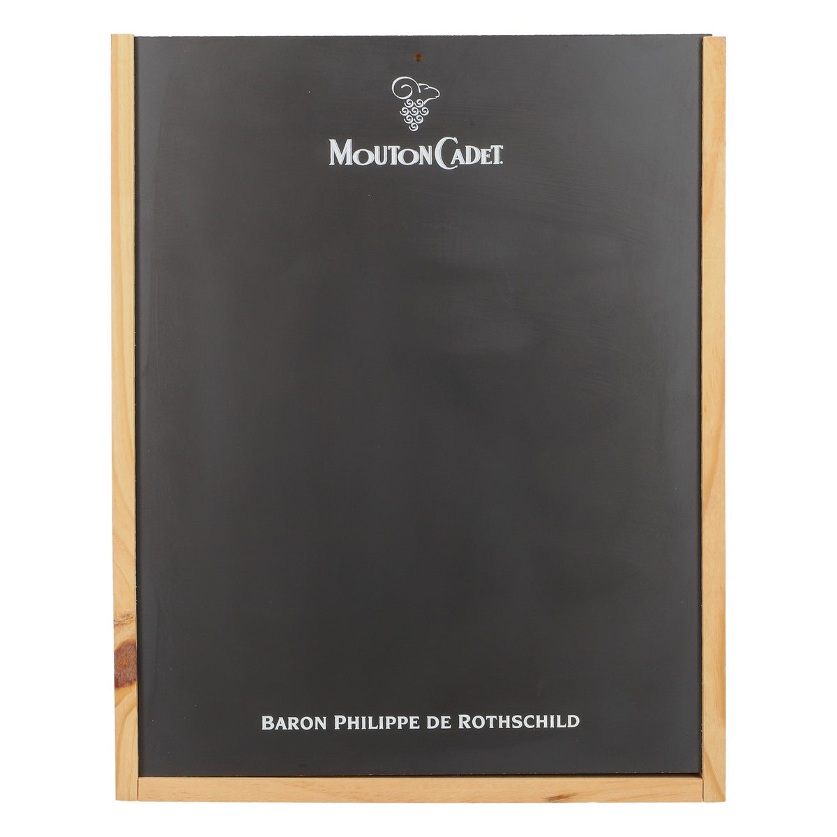 Coffret en bois pour bouteilles de vin Mouton Cadet, décoration d'intérieur, marron/noir – Vue 2