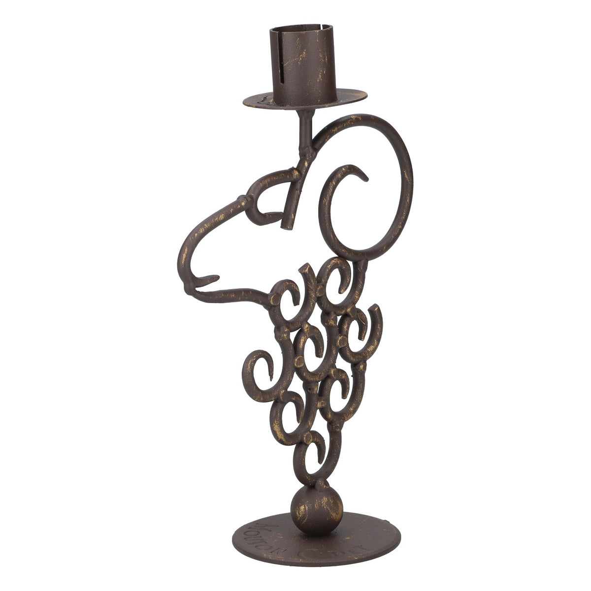 Bougeoir décoratif Mouton Cadet en métal gris – Vue 2