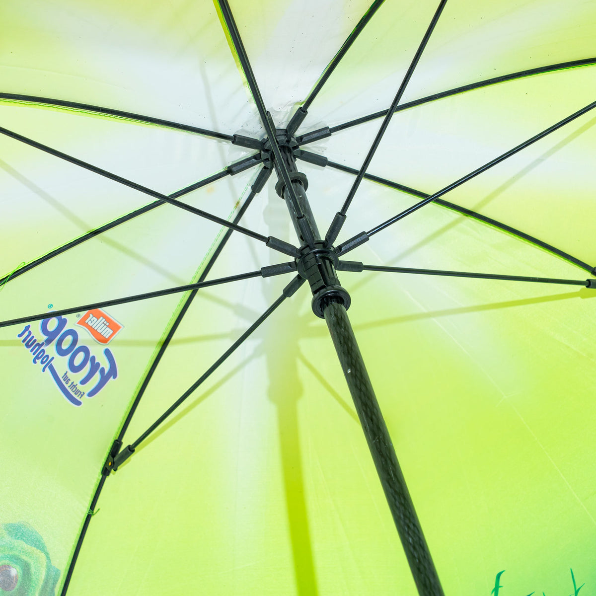 Parapluie Müller Milch, automatique, poignée souple, Froop, vert, envergure 101 cm – Vue 4