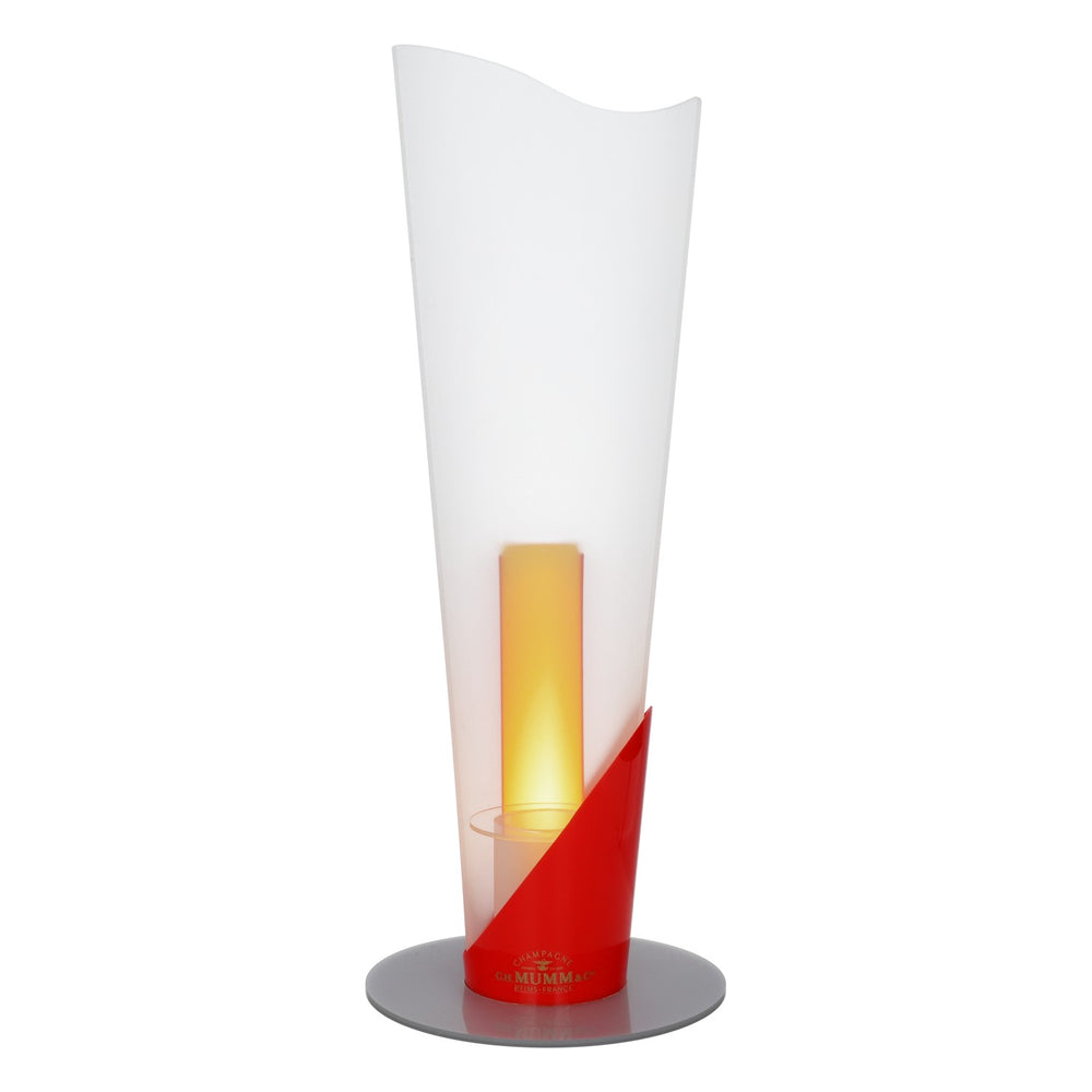 Présentoir à bouteilles Mumm Champagne Glorifier éclairé, 21 x 21 x 55 cm, pour bar