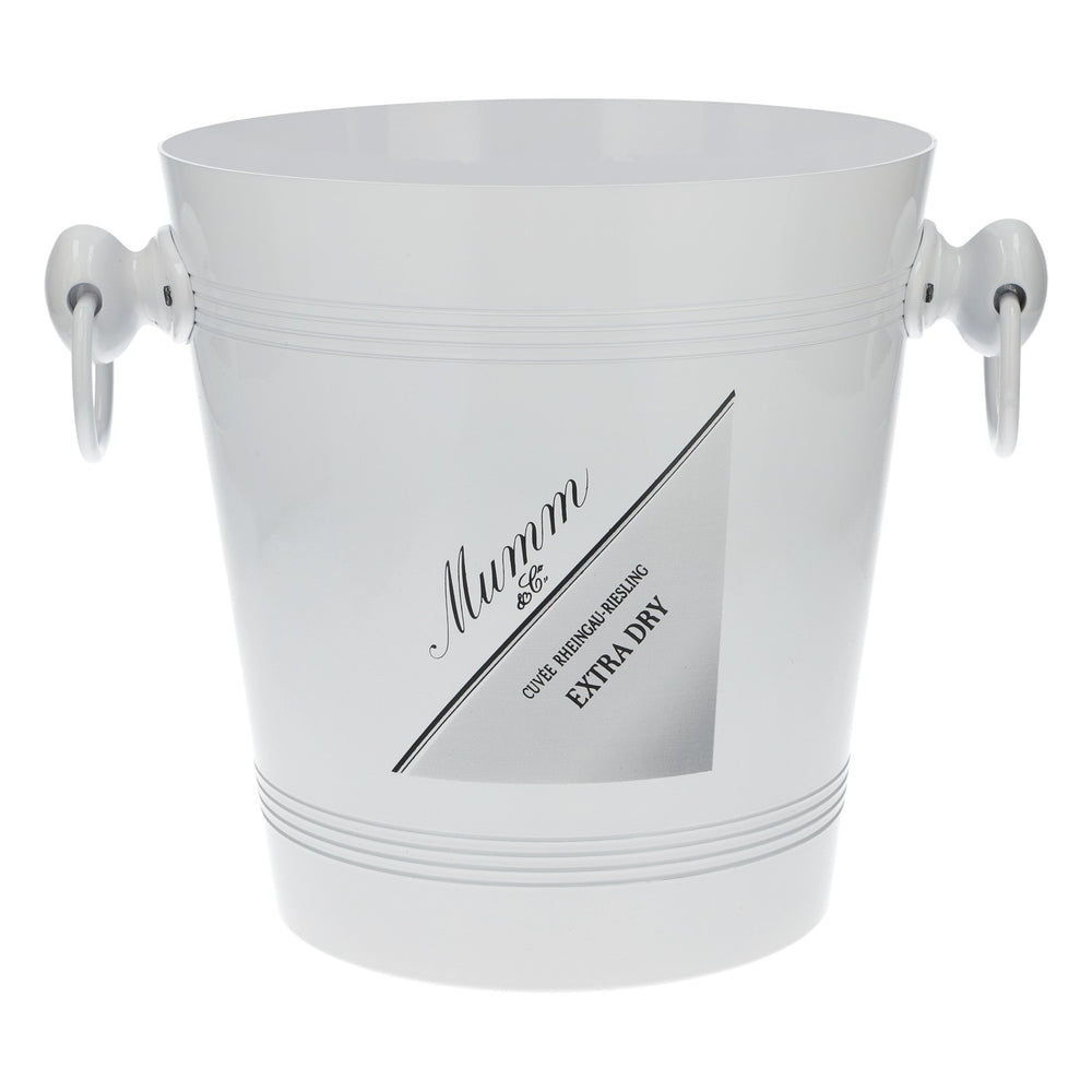 Seau à glace Mumm pour champagne, refroidisseur de bouteilles, glacière, Extra Dry, blanc, métal