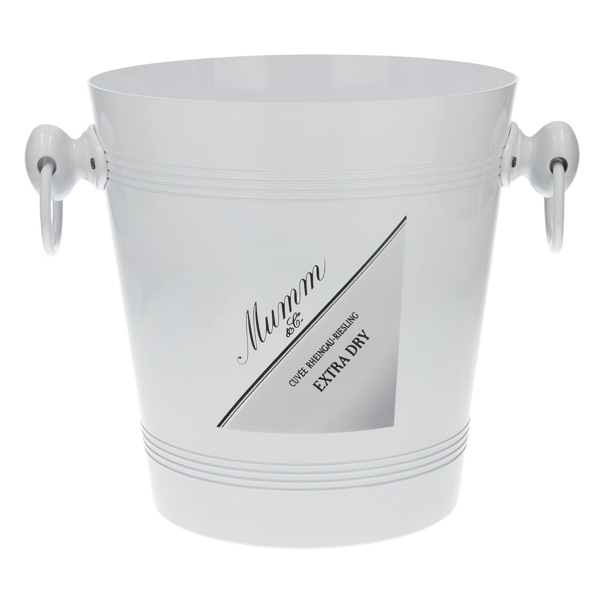 Seau à glace Mumm pour champagne, refroidisseur de bouteilles, glacière, Extra Dry, blanc, métal