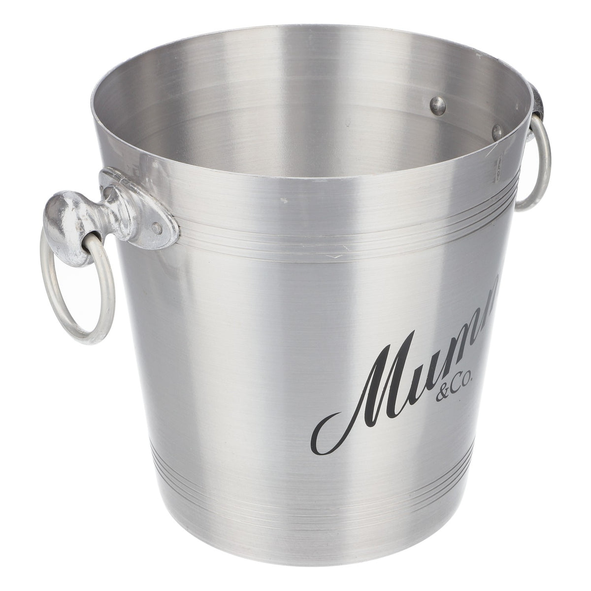 Seau à champagne Mumm Icecube argent avec anse – Vue 3