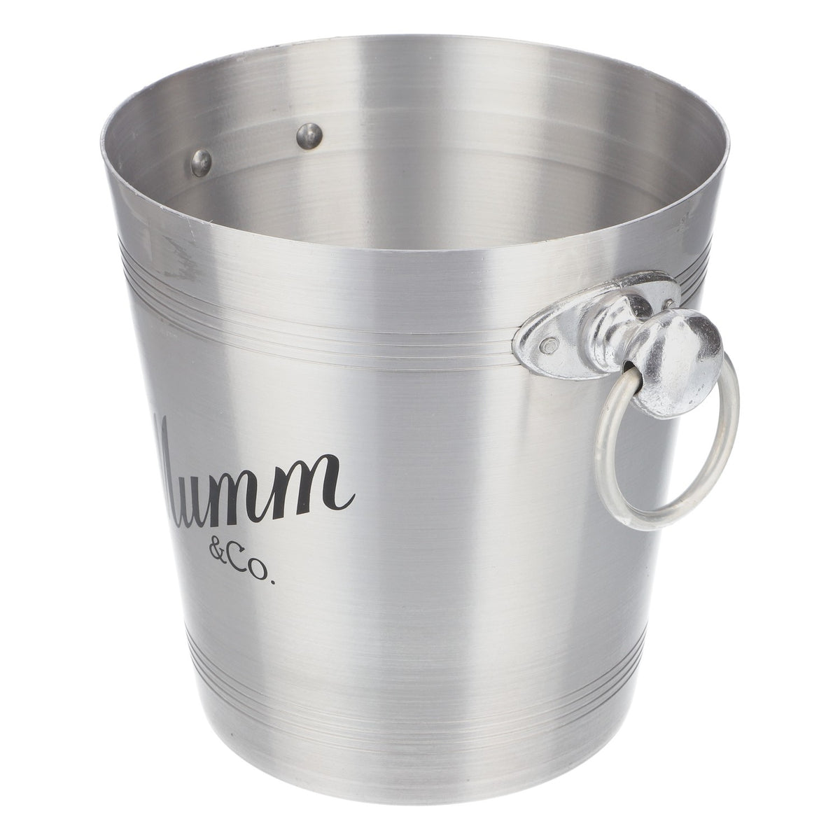 Seau à champagne Mumm Icecube argent avec anse – Vue 4