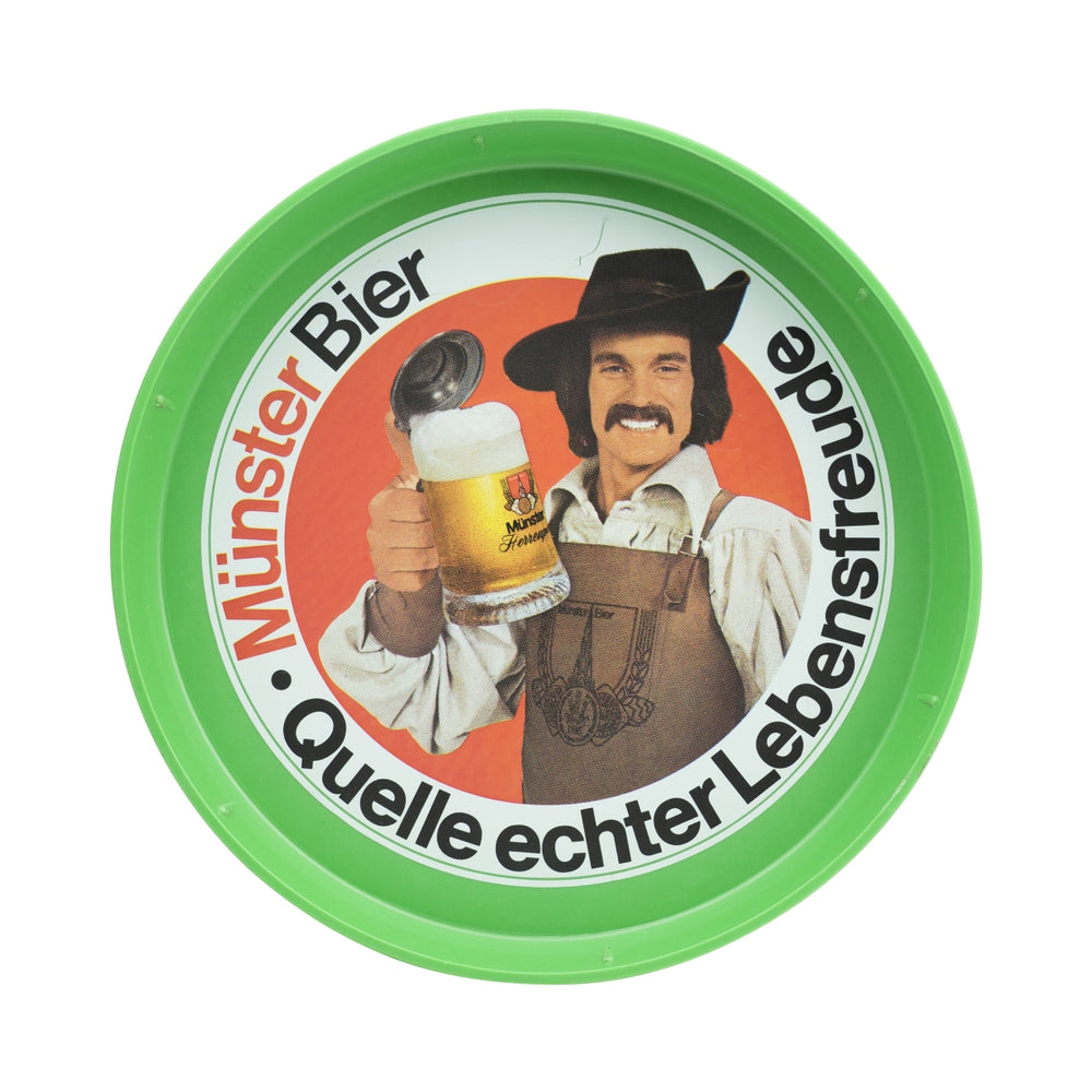 Plateau à bière Münster Verres antidérapants Plateau de service vert pour serveurs, restauration