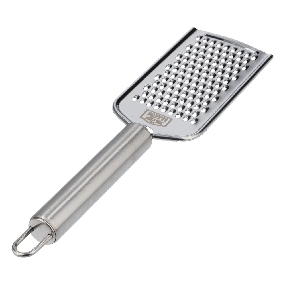Râpe à fromage Mutti en acier inoxydable 24 cm – Râpe de cuisine robuste pour le fromage, les zestes et le gingembre