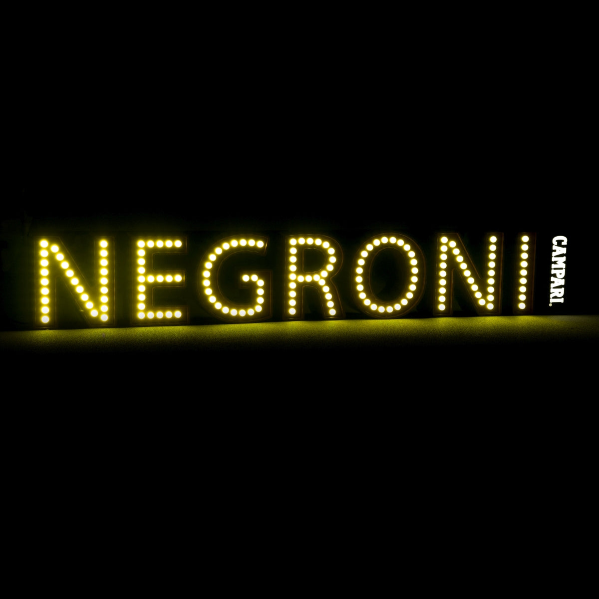 Enseigne lumineuse Negroni Lettres LED Campari rouge Lumière Publicité Bar Cocktail – Vue 4