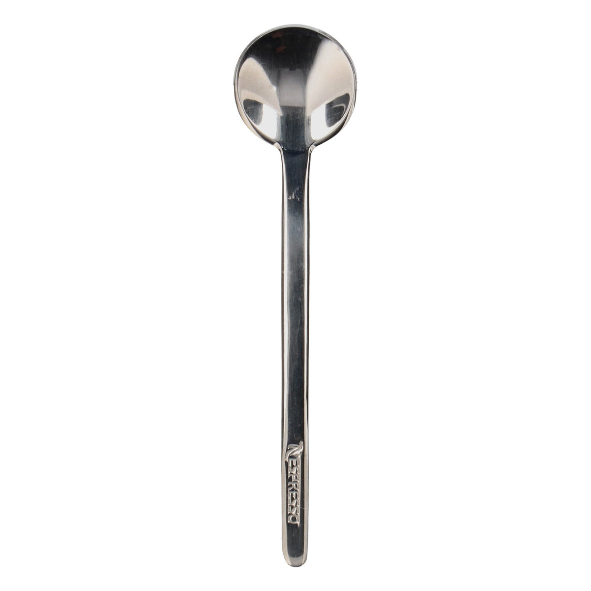 Cuillère à café Nespresso en acier inoxydable, forme ronde