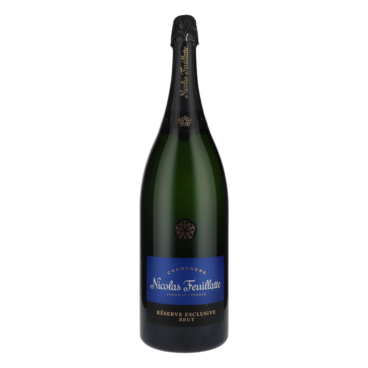 Nicolas Feuillatte Bouteille de champagne vide Bouteille décorative Bouteille de présentation 3 l
