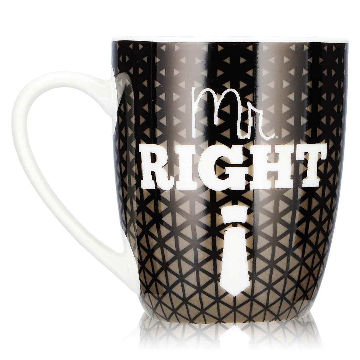 No Name Autres Verre 0,35 l Mr. Right Tasse pour toi, noire, en céramique – Vue 3