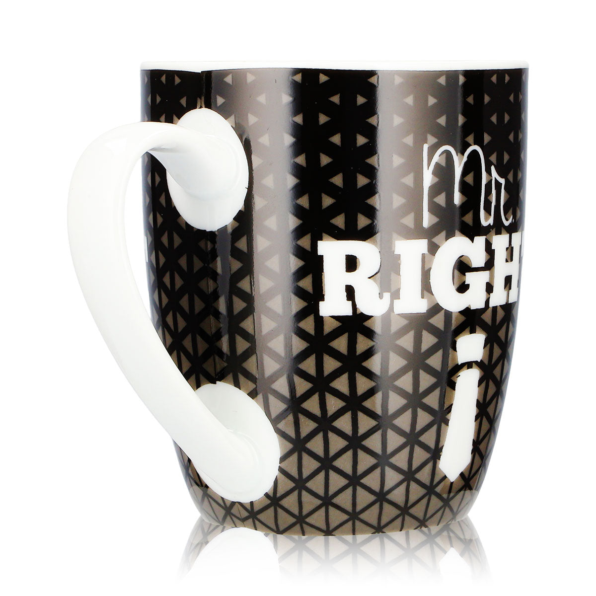 No Name Autres Verre 0,35 l Mr. Right Tasse pour toi, noire, en céramique – Vue 4