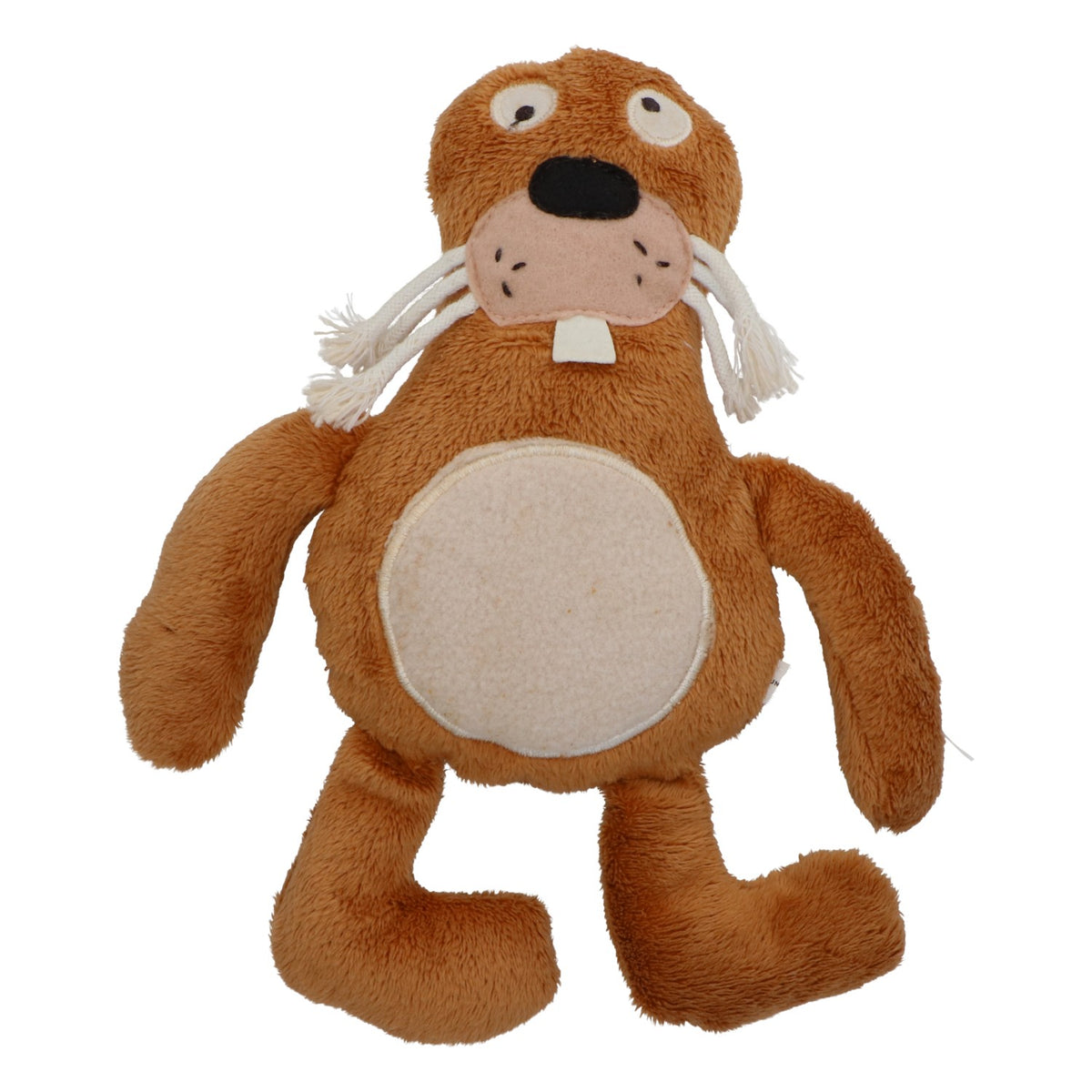 Jouet sans marque, peluche, phoque, neuf, en polyester, marron