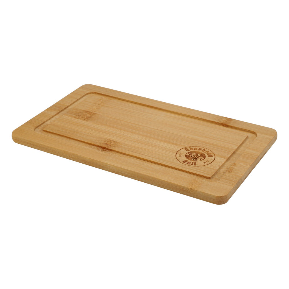 Planche à découper Oberbräu Hell Bier pour collation Planche à découper pour charcuterie en bois véritable 25 x 15 cm