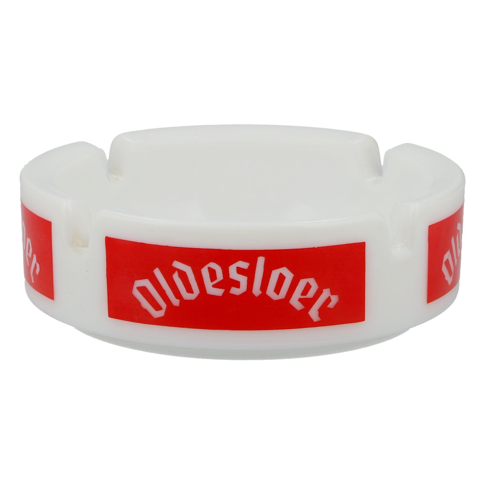Cendrier Oldesloer blanc en céramique, logo de la marque Korn Bar, pub