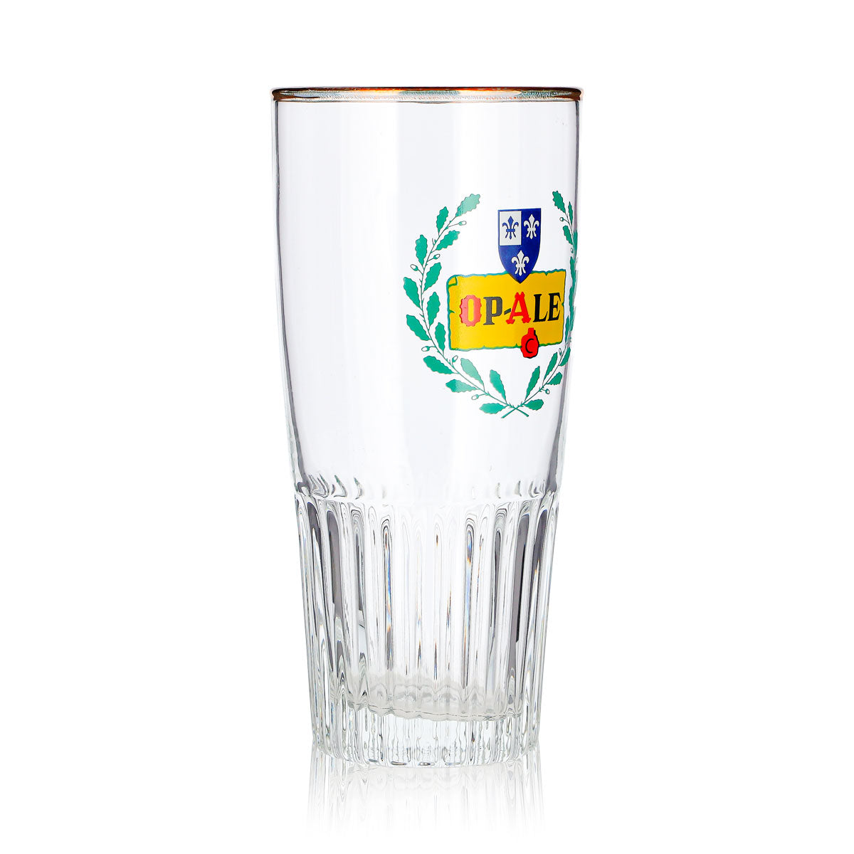 Verre à bière Op-Ale, 0,33 l, bord doré en relief – Vue 3