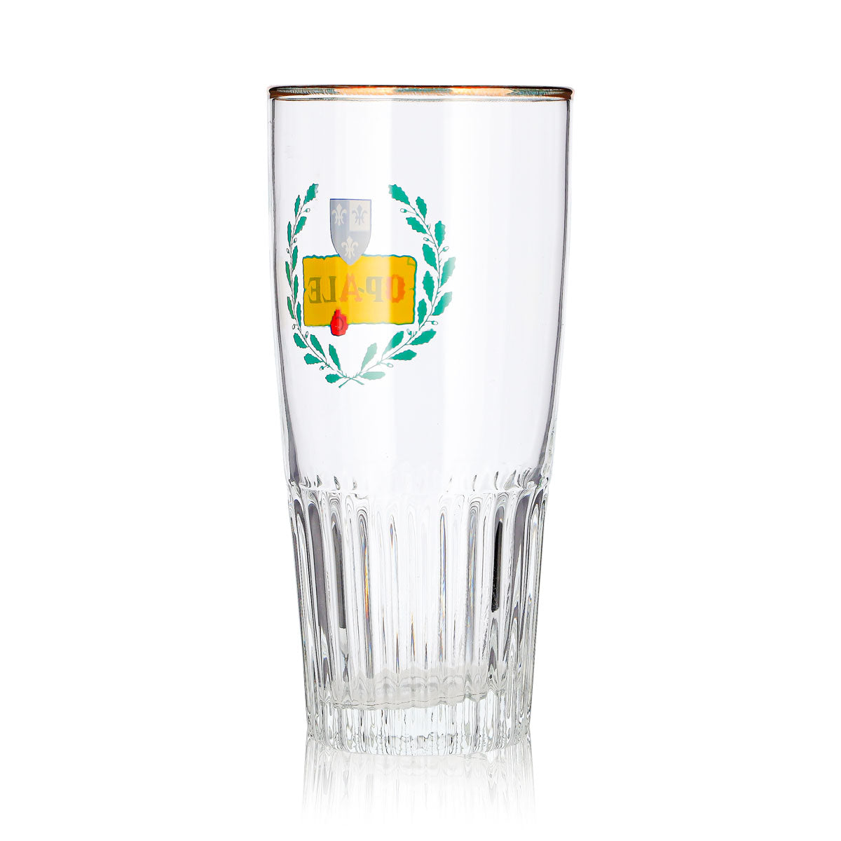 Verre à bière Op-Ale, 0,33 l, bord doré en relief – Vue 4