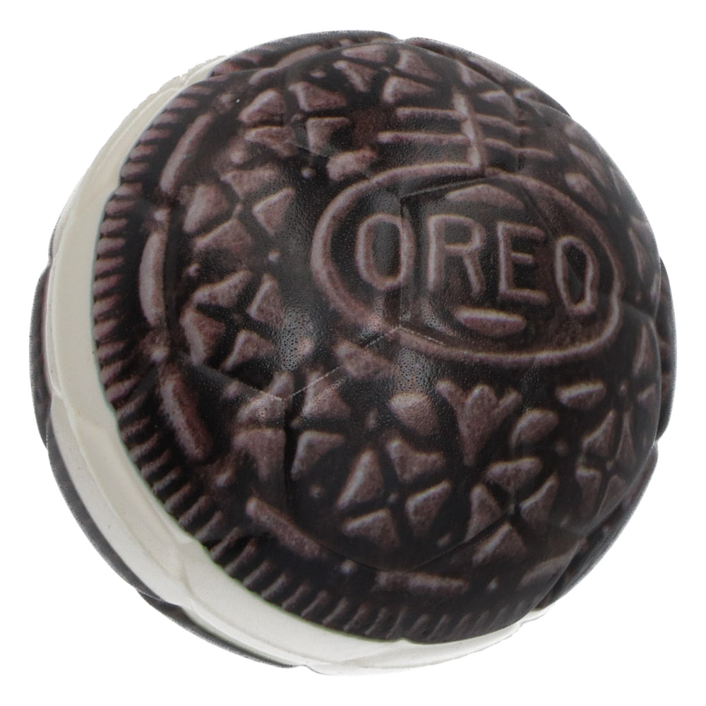 Balle anti-stress Oreo, motif biscuit, noir et blanc