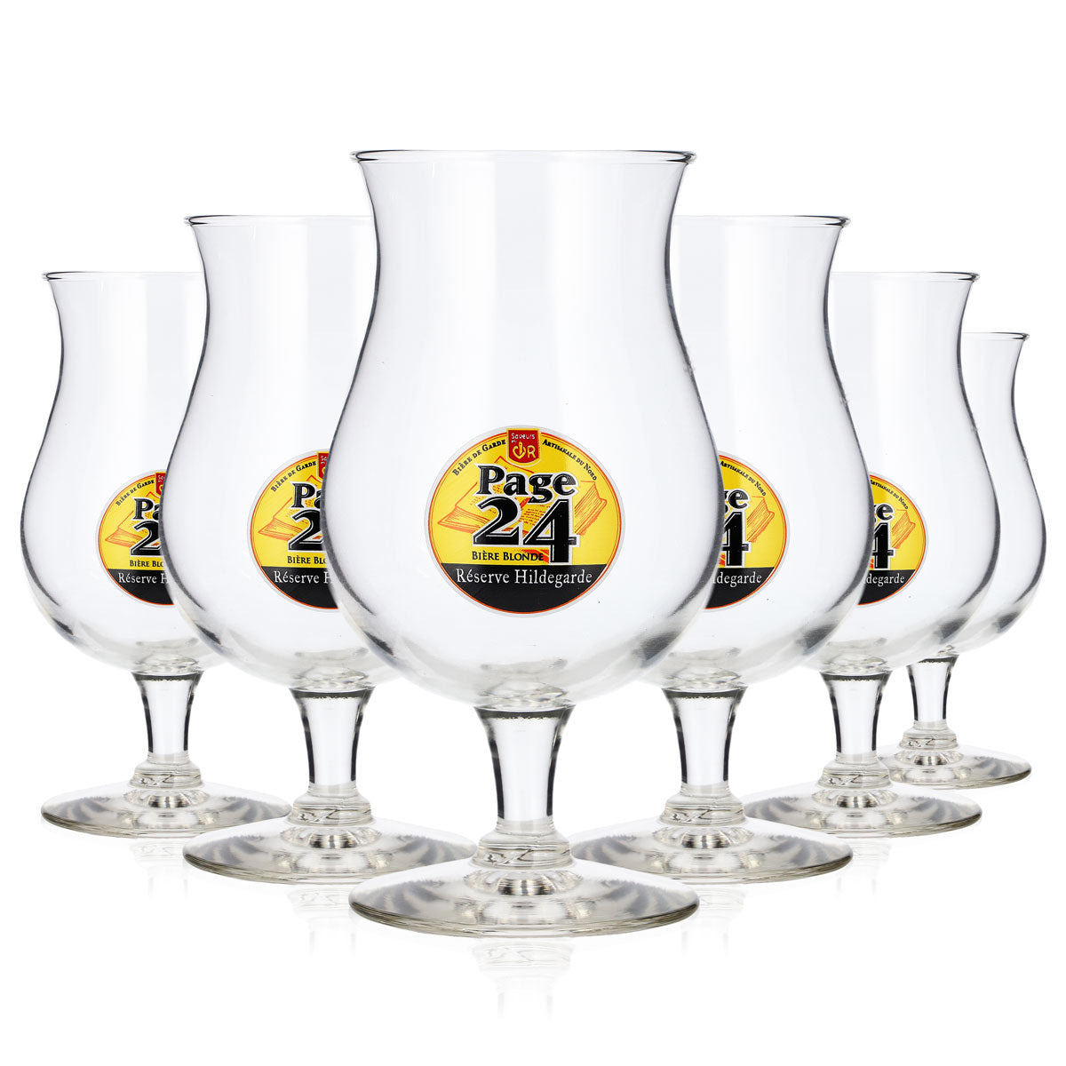 Page 24 Lot de 6 verres à bière de 0,38 l, forme tulipe, « Réserve Hildegarde Durobor » – Vue 2