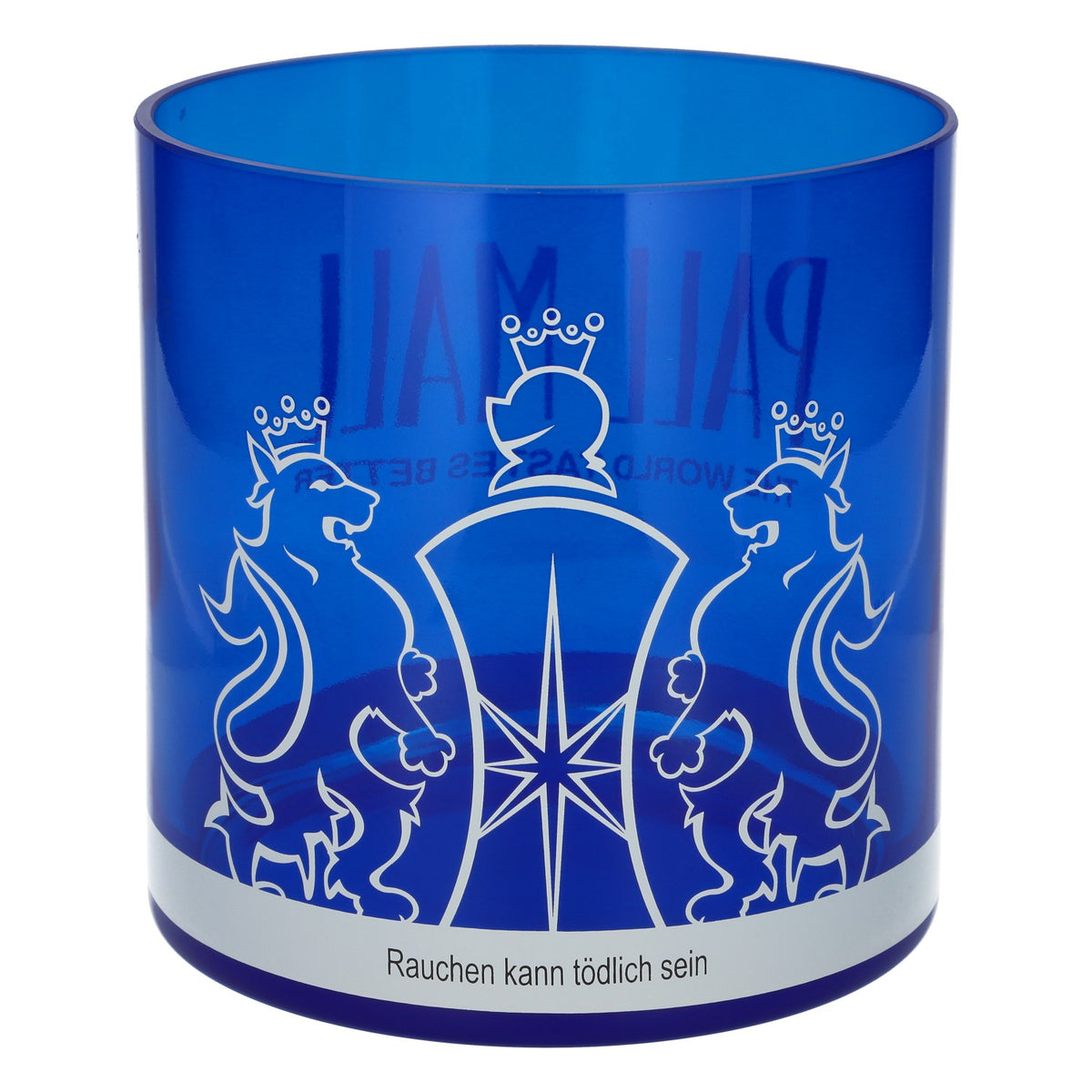 Cendrier Pall Mall XXL en verre bleu massif, grand verre décoratif, 2,33 kg – Vue 3
