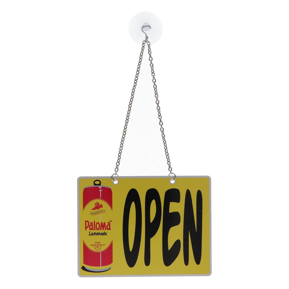 Paloma Lemonade Maison pour oiseaux avec enseigne publicitaire en tôle « Open »