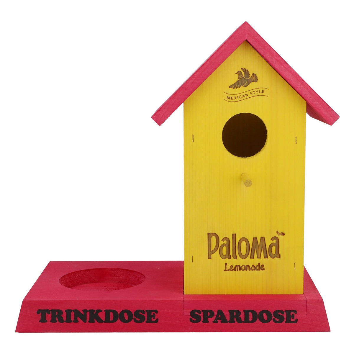 Paloma Softdrink Boîte à pourboires en bois véritable Nichoir Tirelire Caisse – Vue 2