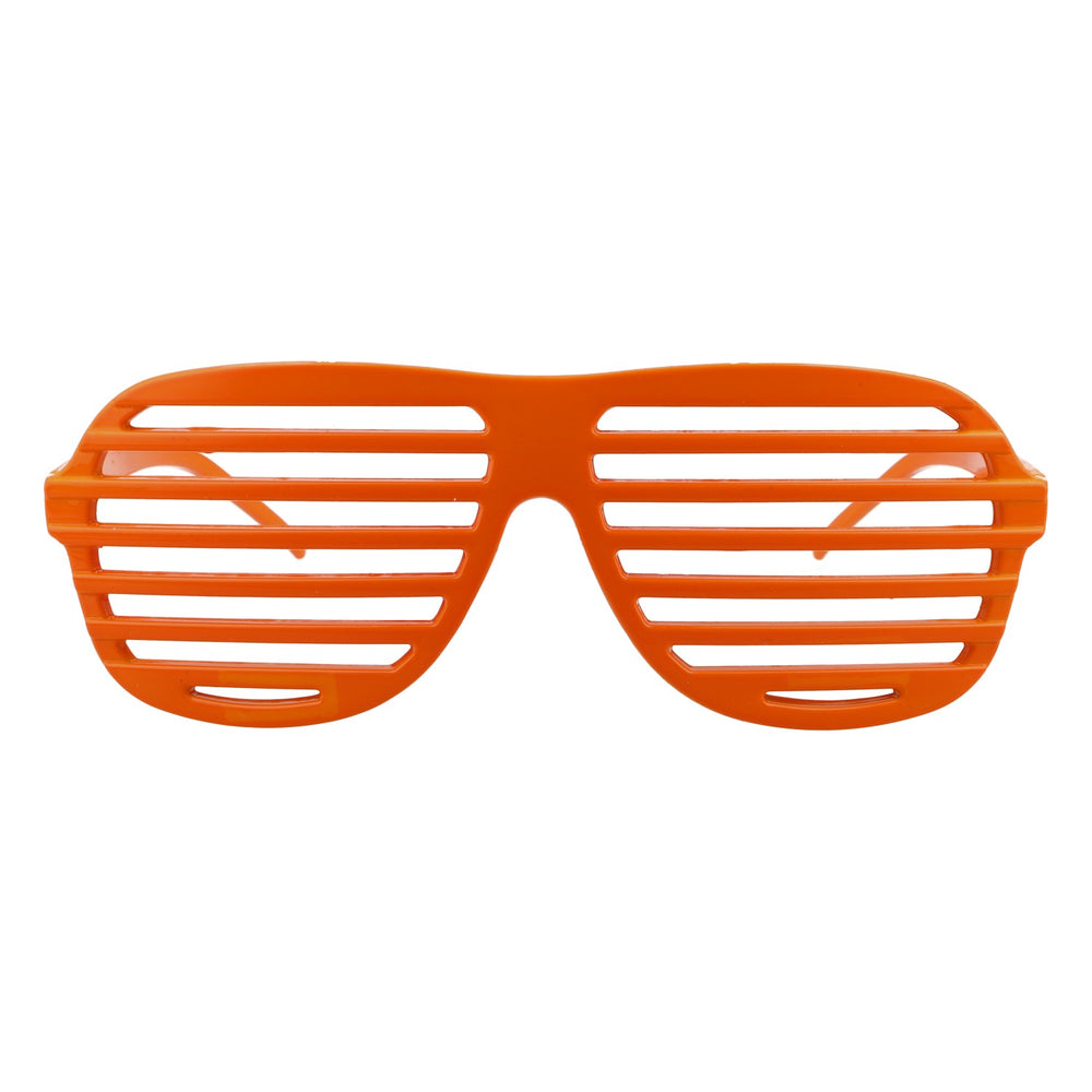 Lunettes de fête Atzen, lunettes orange Shutter Shades, look culte, pour faire la fête