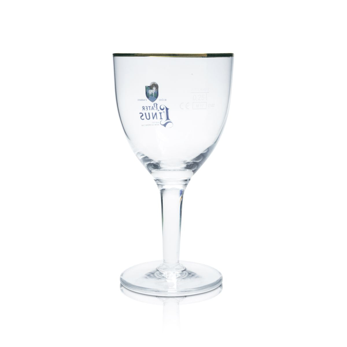 Père Linus Verre à bière 0,25l Abbey Verre de coupe Bord doré Abbaye de Königsmünster Chêne – Vue 2