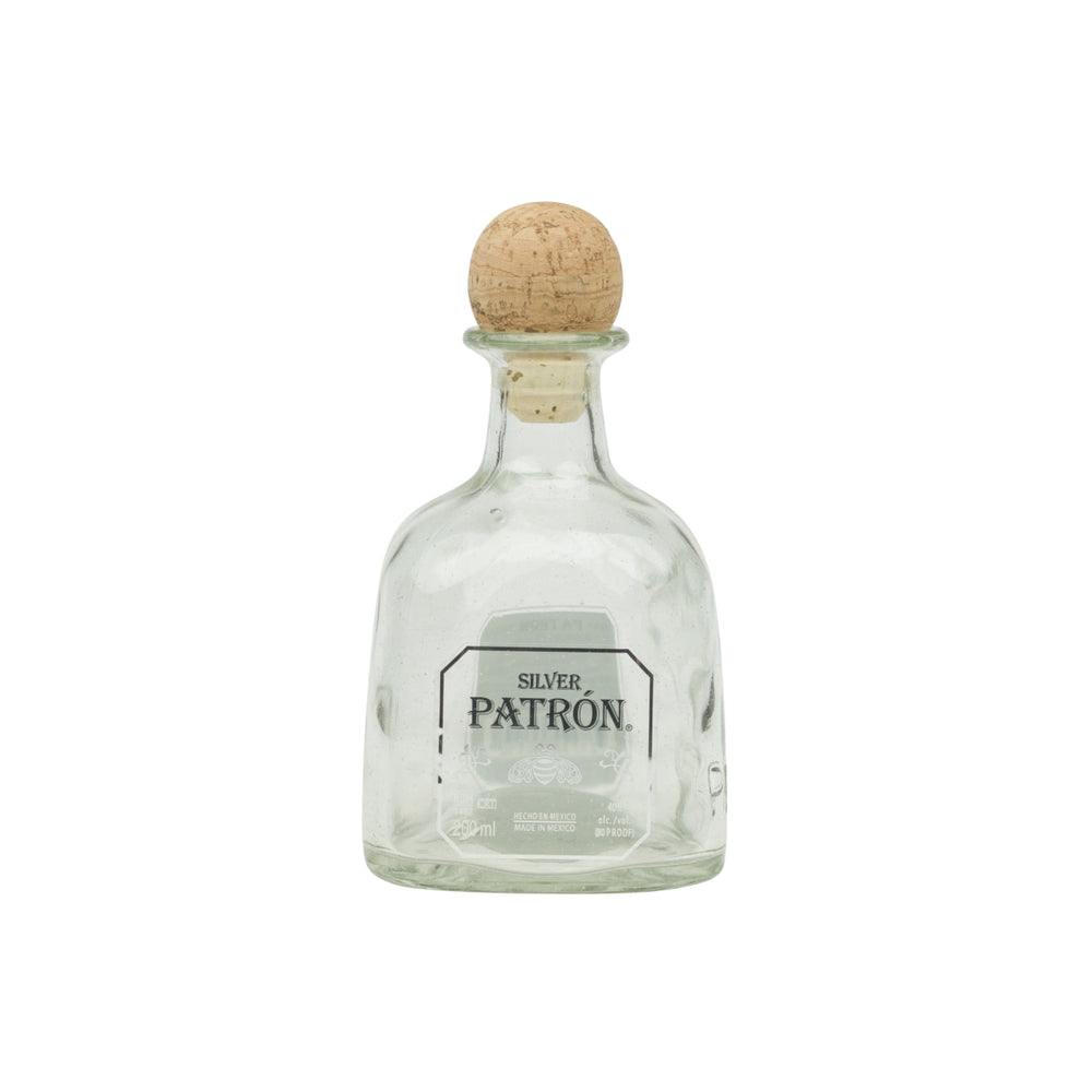 Bouteille de tequila Patron 0,2 l vide, bouchon, présentoir de bar, décoratif