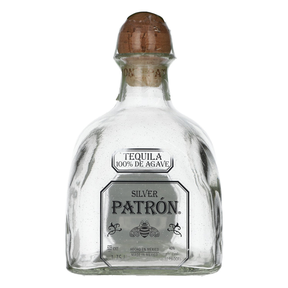 Bouteille décorative Patron Tequila Showflasche 1,7 l Silver Mexico 40 % vol. avec bouchon en liège