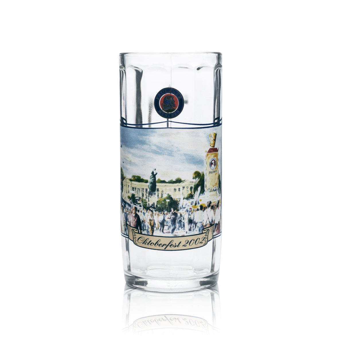 Verre à bière Paulaner 0,5 l, chope Humpen Seidel, Oktoberfest 2002, gastronomie, Munich