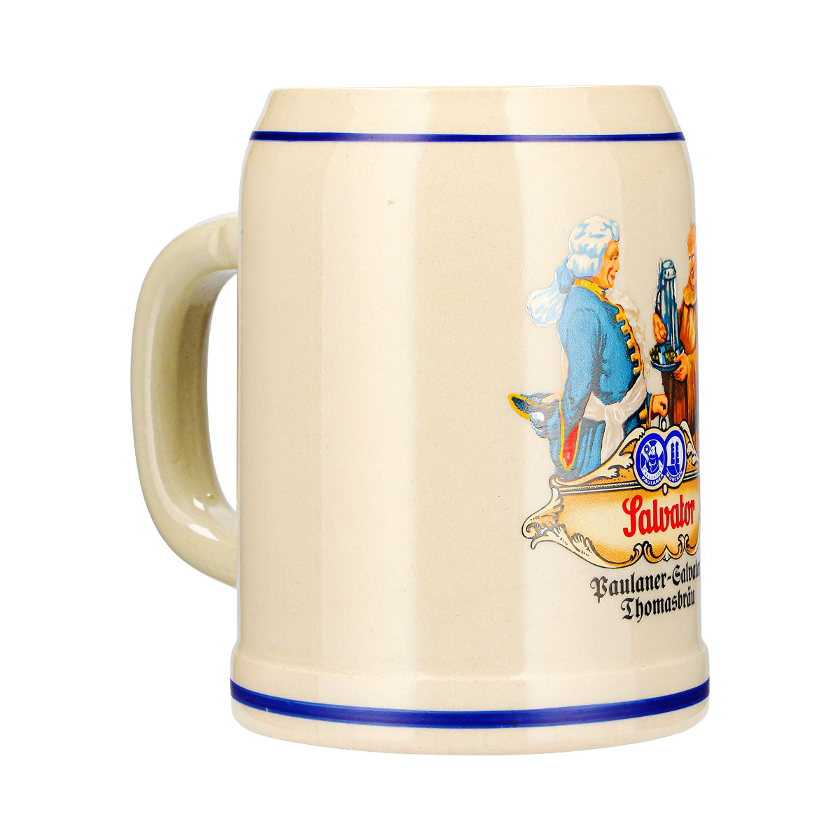 Verre à bière Paulaner 0,5 l, chope Salvator Thomasbräu, argile Gerz – Vue 2