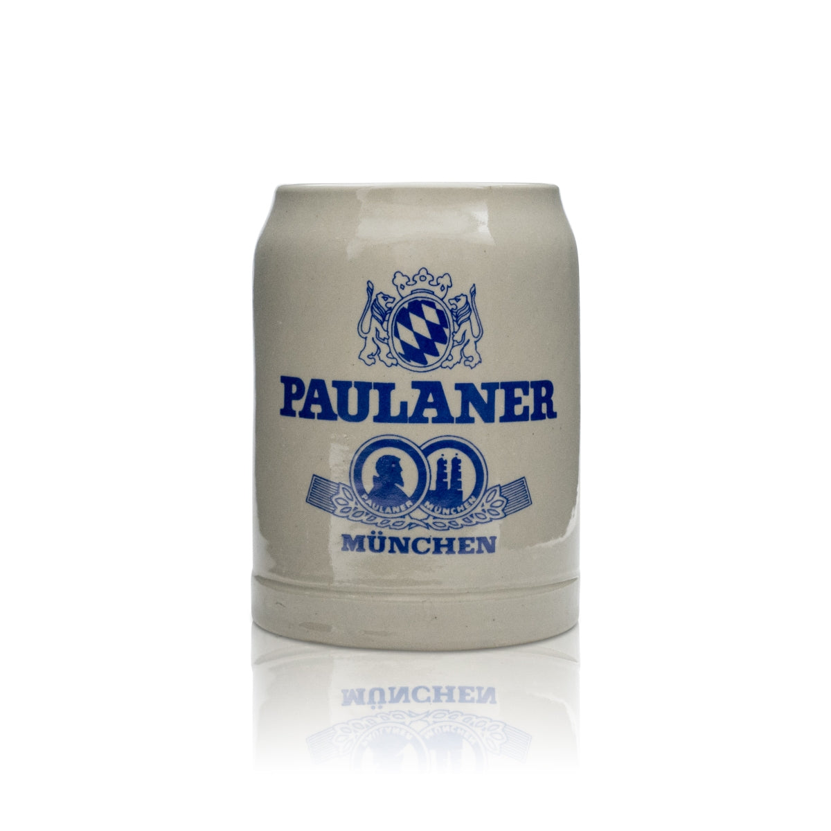 Verre à bière Paulaner 0,5 l, chope en terre cuite, verres Seidel, Bavière, Munich, bar gastronomique