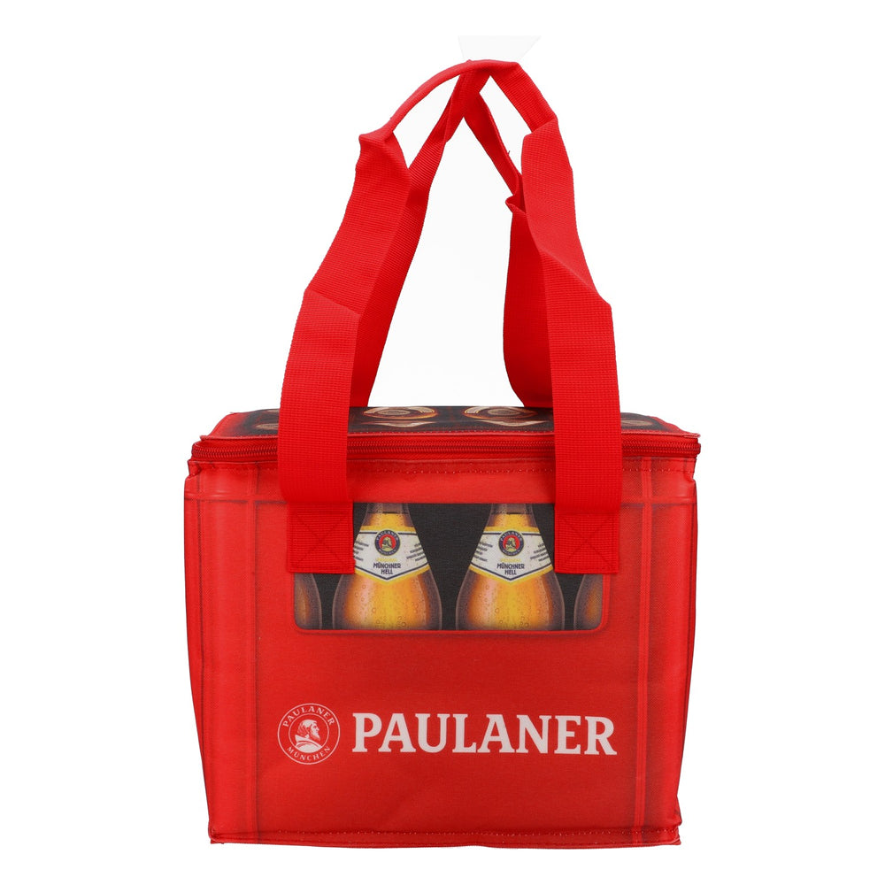 Sac isotherme pour bière Paulaner Coller Bag Icebag Retro Camping Sac de plage rouge