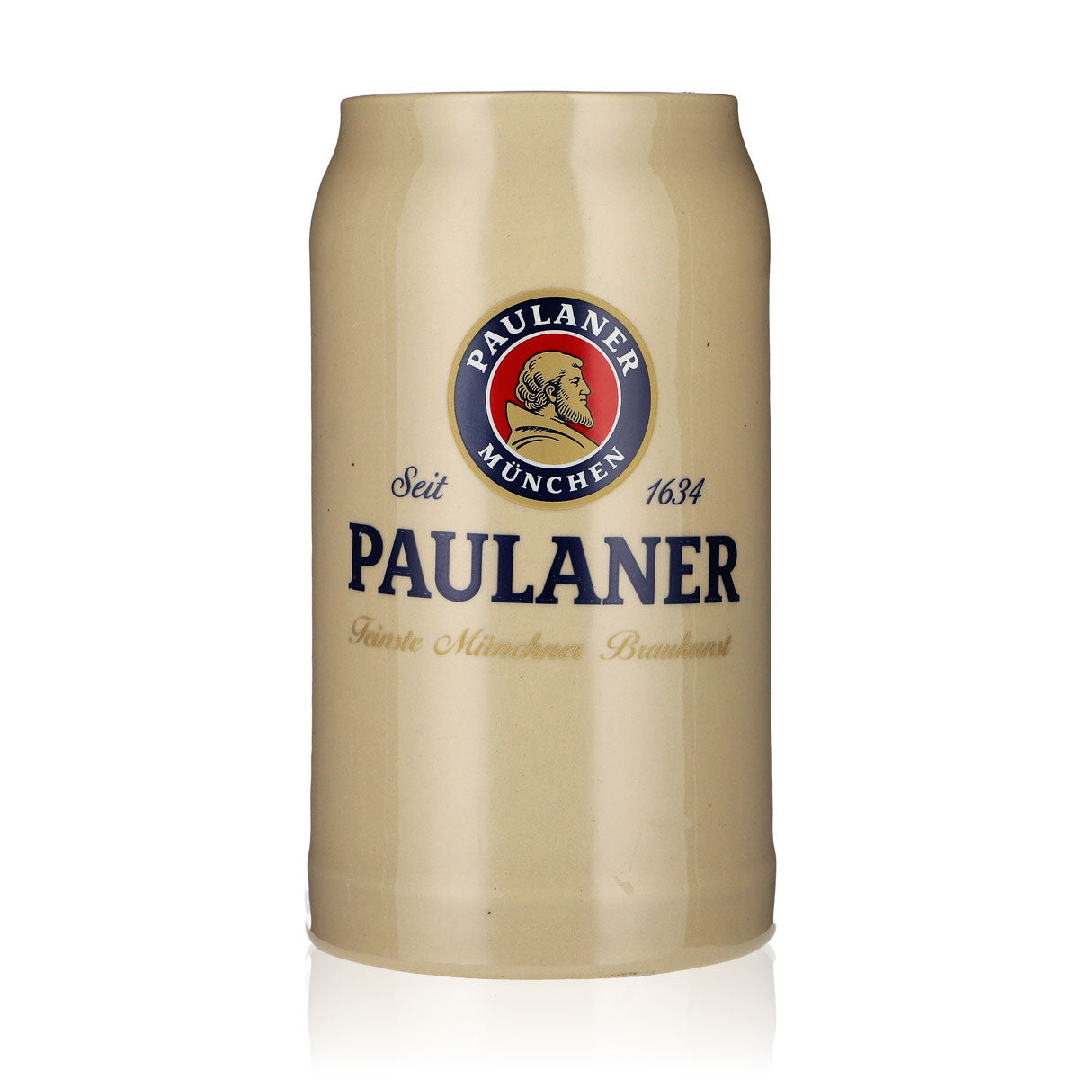 Verre Paulaner, chope à bière blanche en faïence, chope de 1,0 l, verre à bière