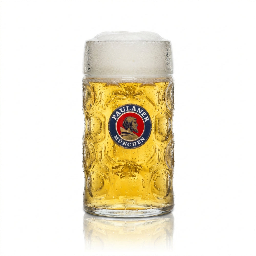 Verre à bière Paulaner Maßkrug B-WARE - 1 l Chope Seidel Verres calibrés Gastronomie