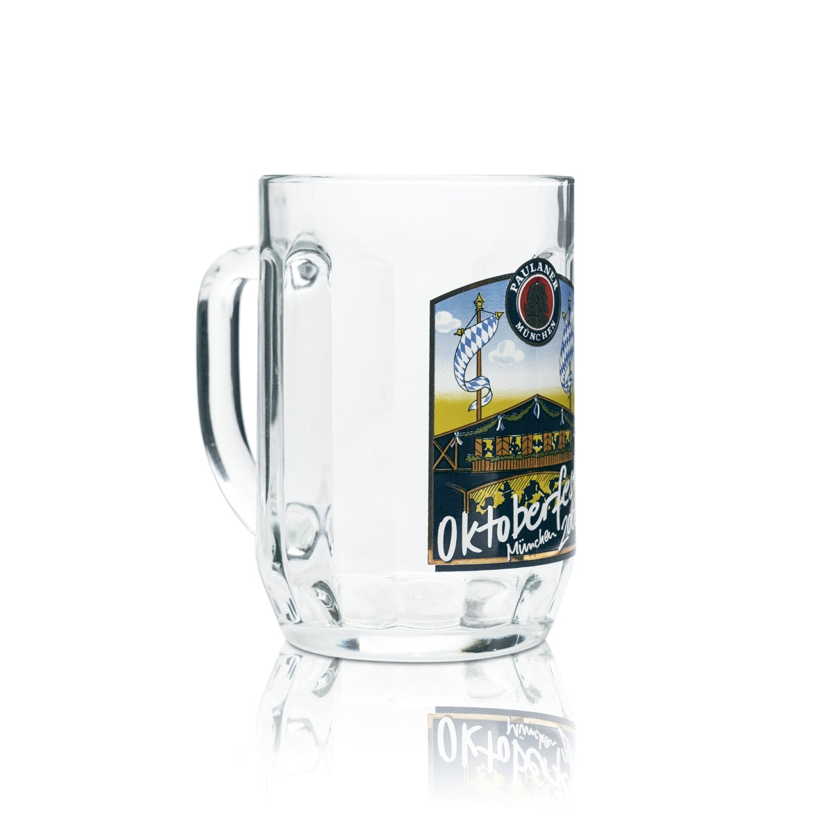 Verre collector Paulaner 0,5 l, chope Humpen Seidel, édition Oktoberfest 2008 – Vue 2