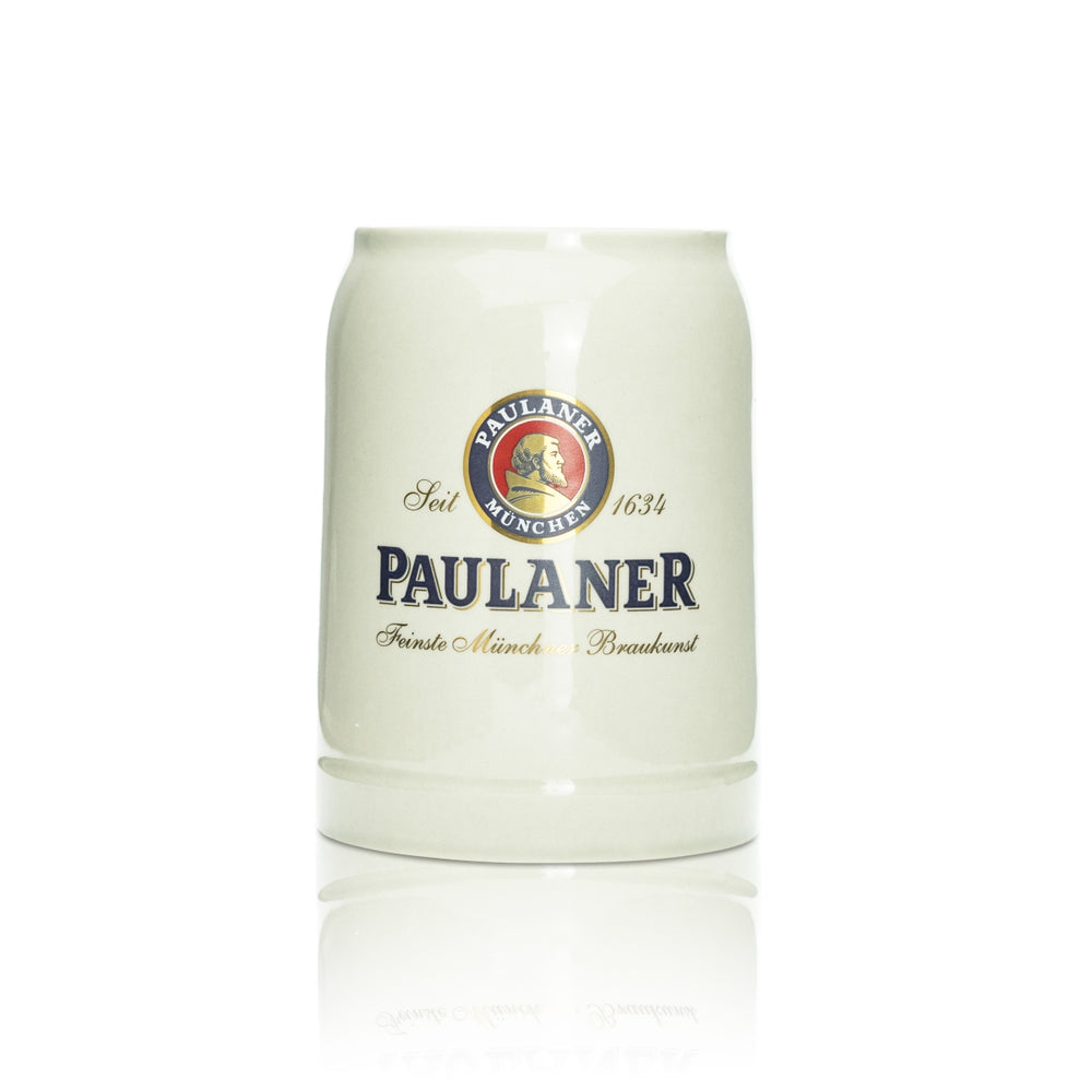 Verre à bière Paulaner Tonkrug - 0,5 l Chope Seidel Verres de brasserie avec graduation pour la restauration