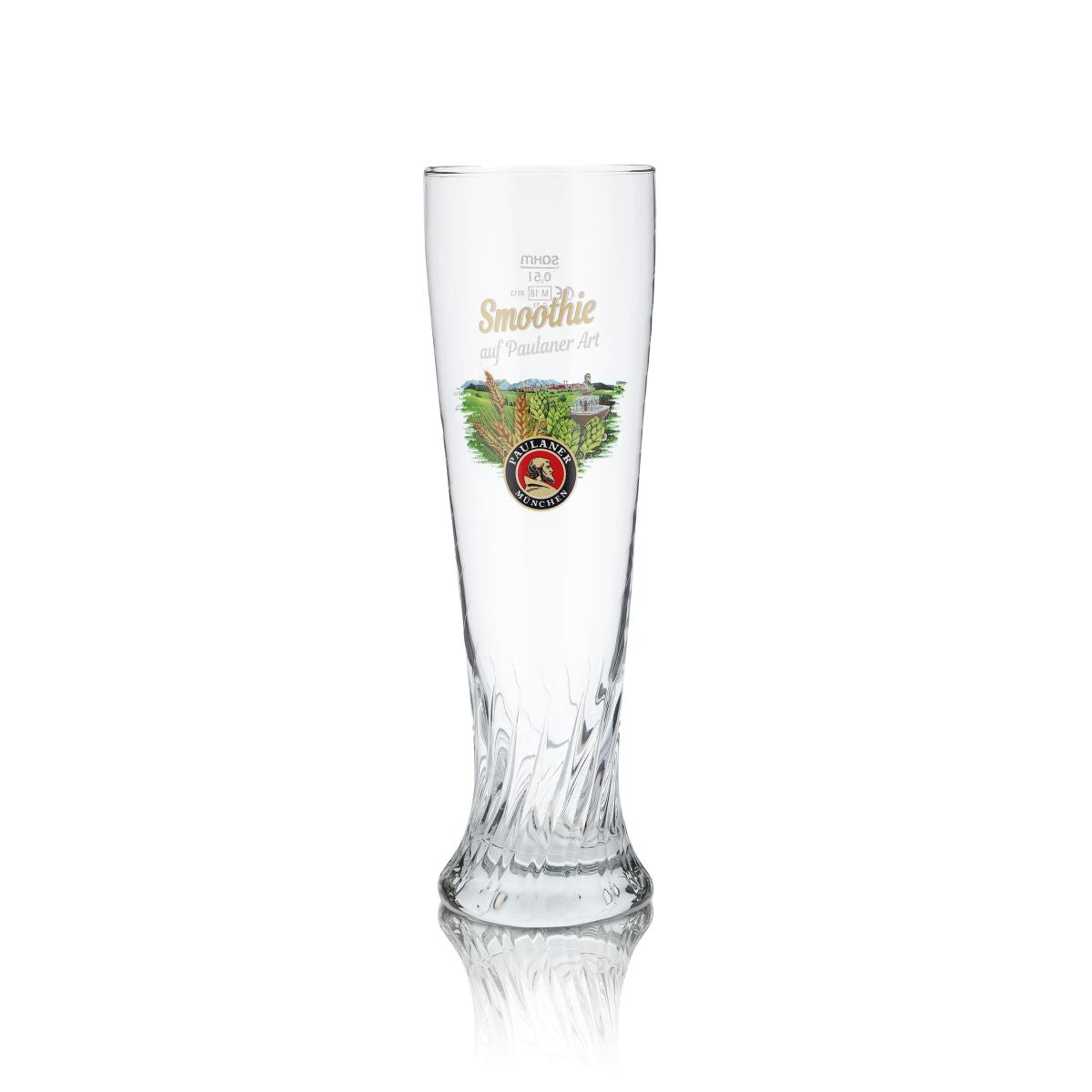 Verre Paulaner Weißbier 0,5l Verre à levure Smoothie Édition Vacances courtes