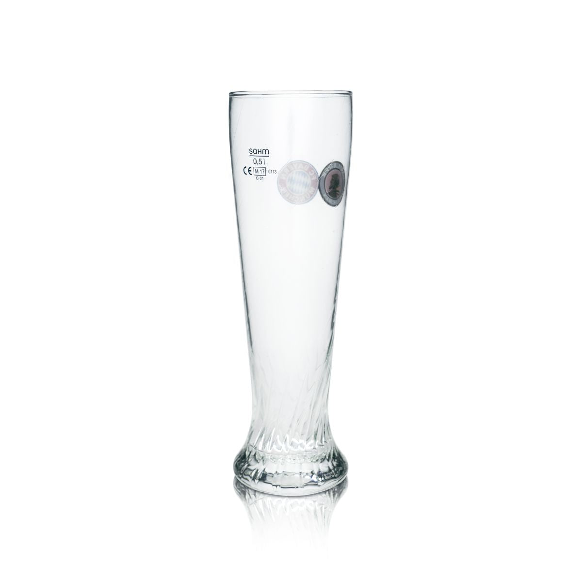 Verre à bière blanche Paulaner 0,5 l FC Bayern Munich Verres à bière collector Édition spéciale – Vue 2