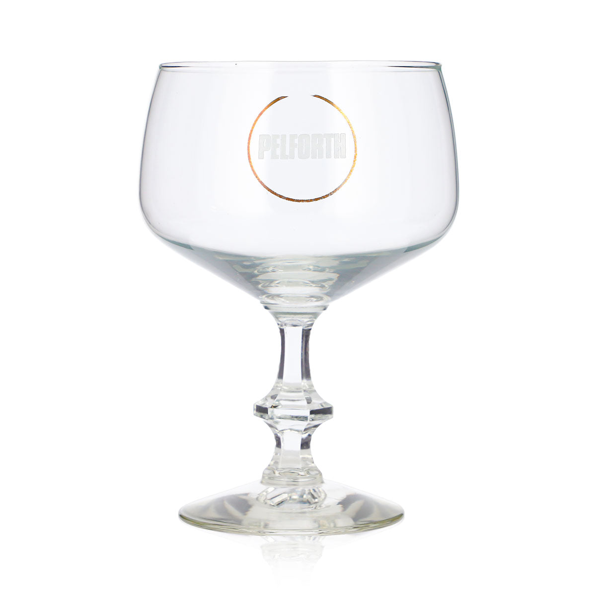 Verre à bière Pelforth 0,35 l, forme tulipe, pied carré, Durobor – Vue 2