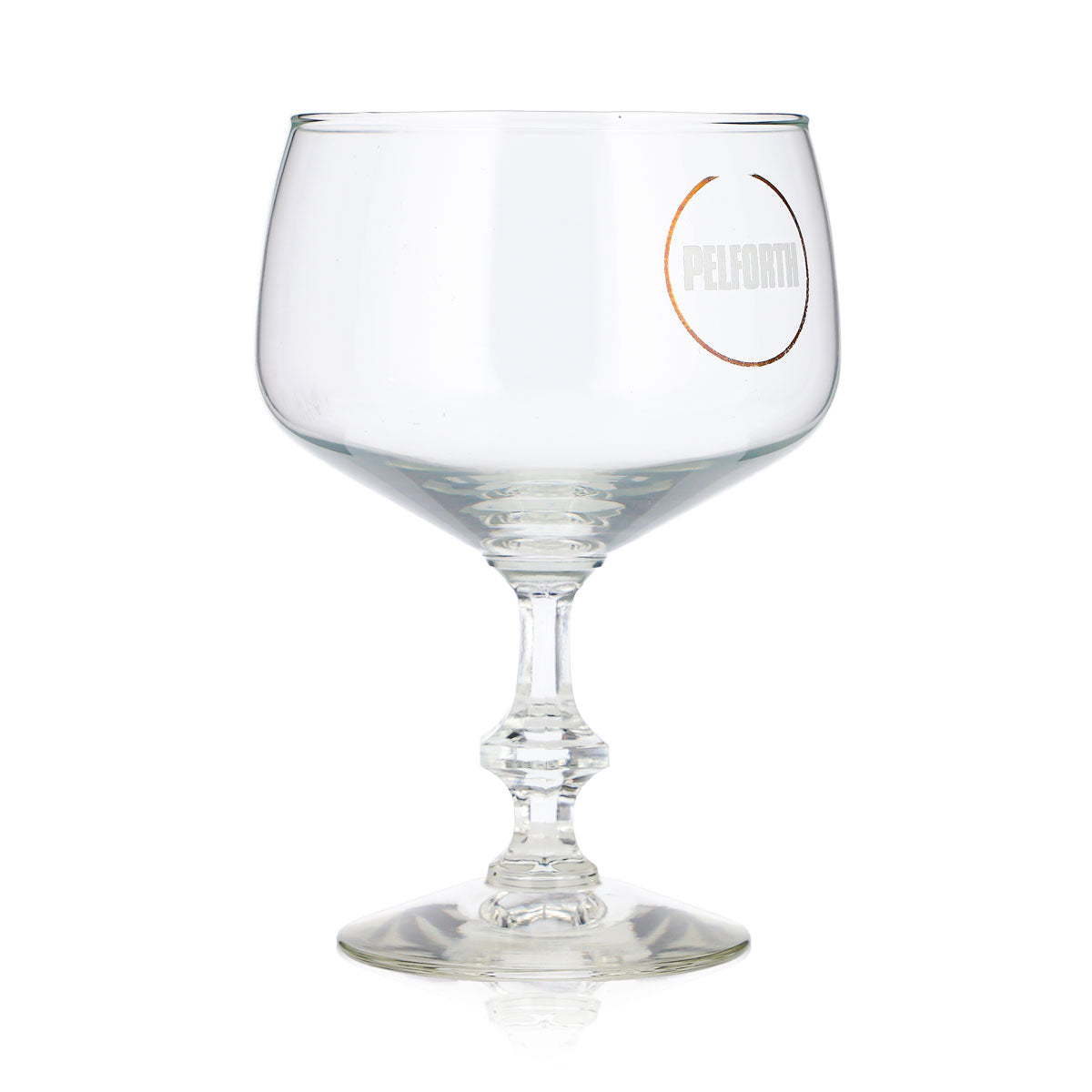Verre à bière Pelforth 0,35 l, forme tulipe, pied carré, Durobor – Vue 3
